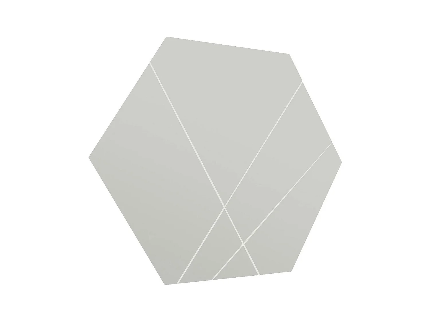Miroir mural design hexagonal - lignes décoratives 70 cm CODY