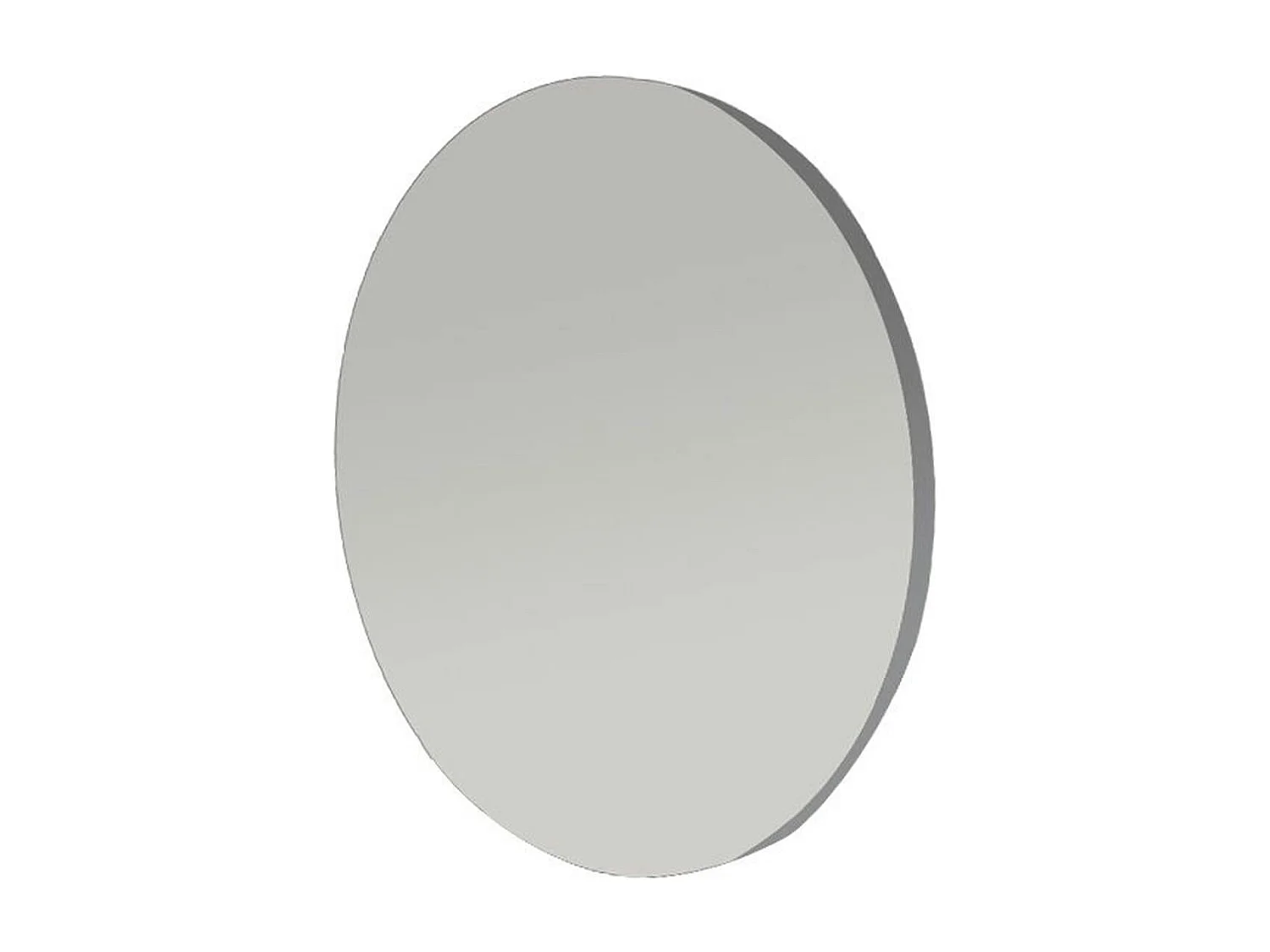 Miroir de salle de bains rond bord argenté 70 cm CODY