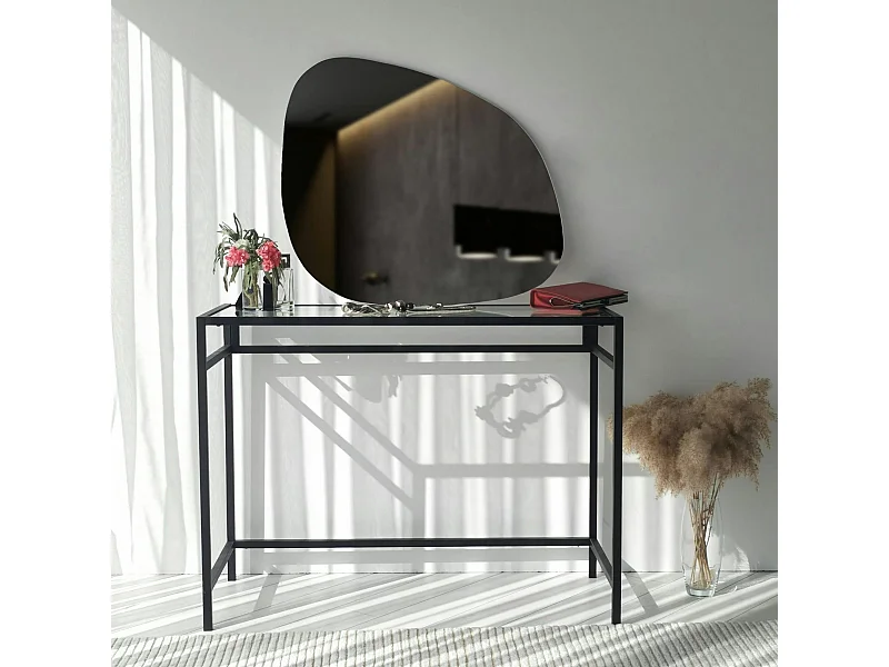 Miroir mural organique forme galet 85 cm - style design CODY