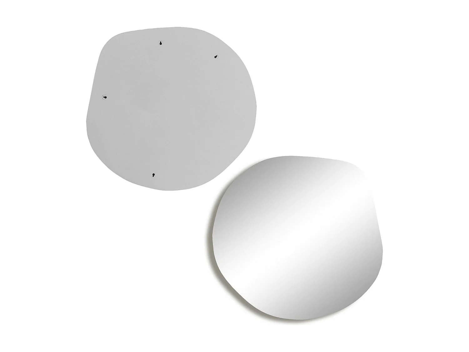 Miroir rond organique 70 cm - style scandinave CODY