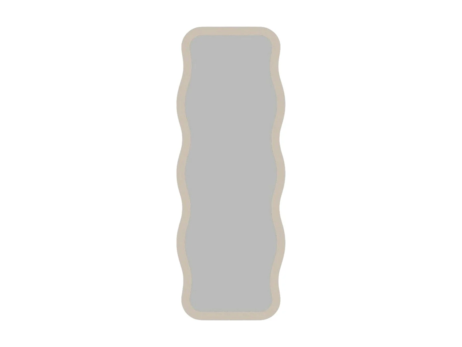 Miroir plein pied tendance beige, motif vague 160 cm CODY