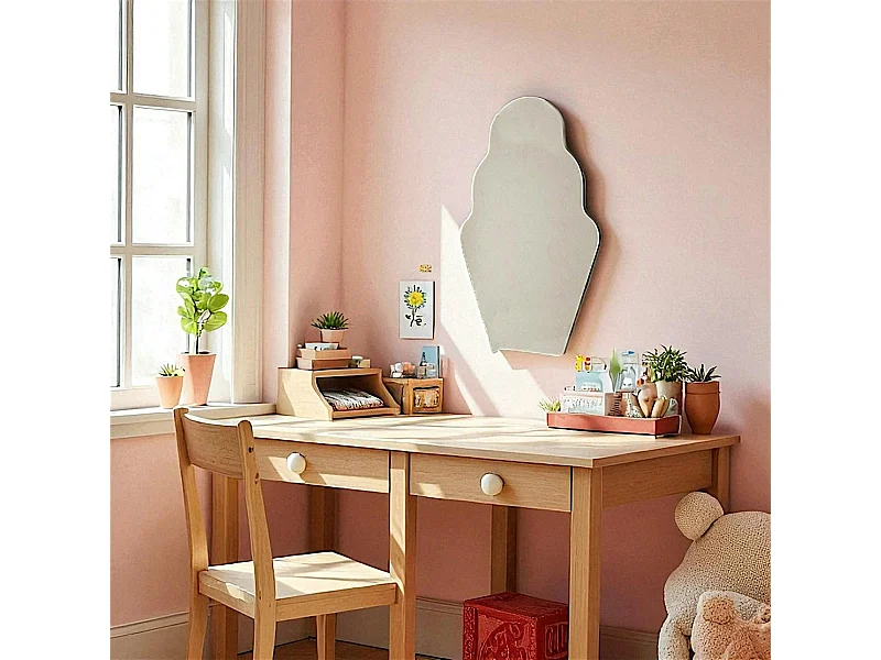 Miroir enfant mural - forme ludique cupcake 70 cm CODY