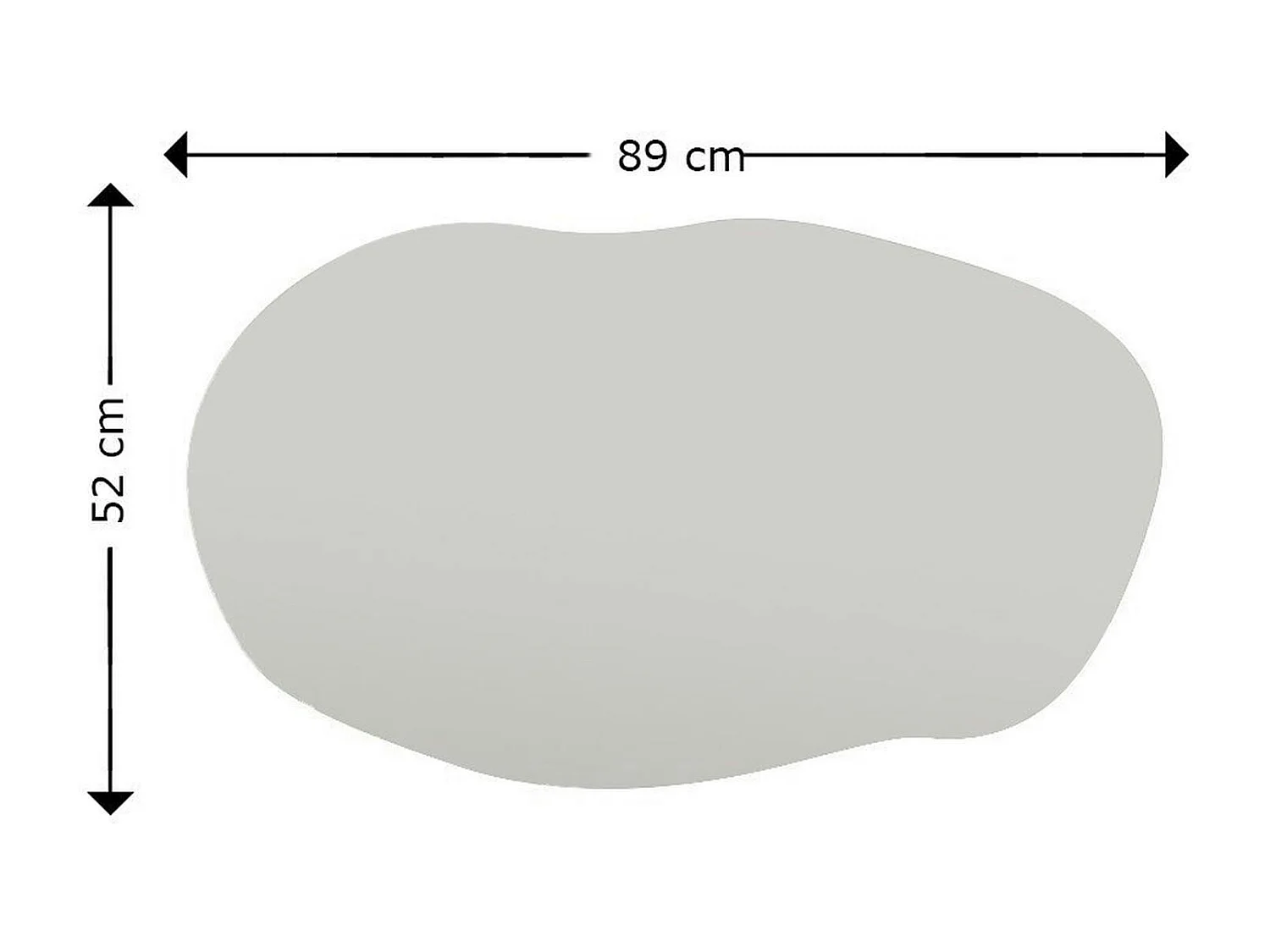 Miroir design organique forme libre 89 cm - mural CODY