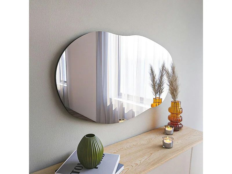 Miroir design organique forme libre 89 cm - mural CODY