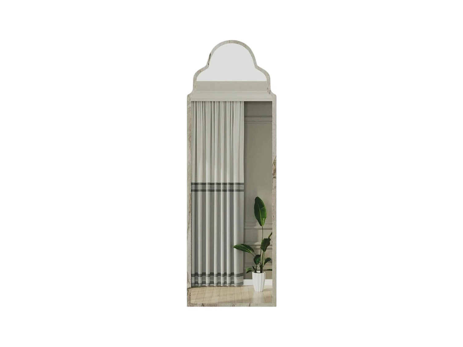 Miroir plein pied arche décorative, effet marbre 160 cm CODY