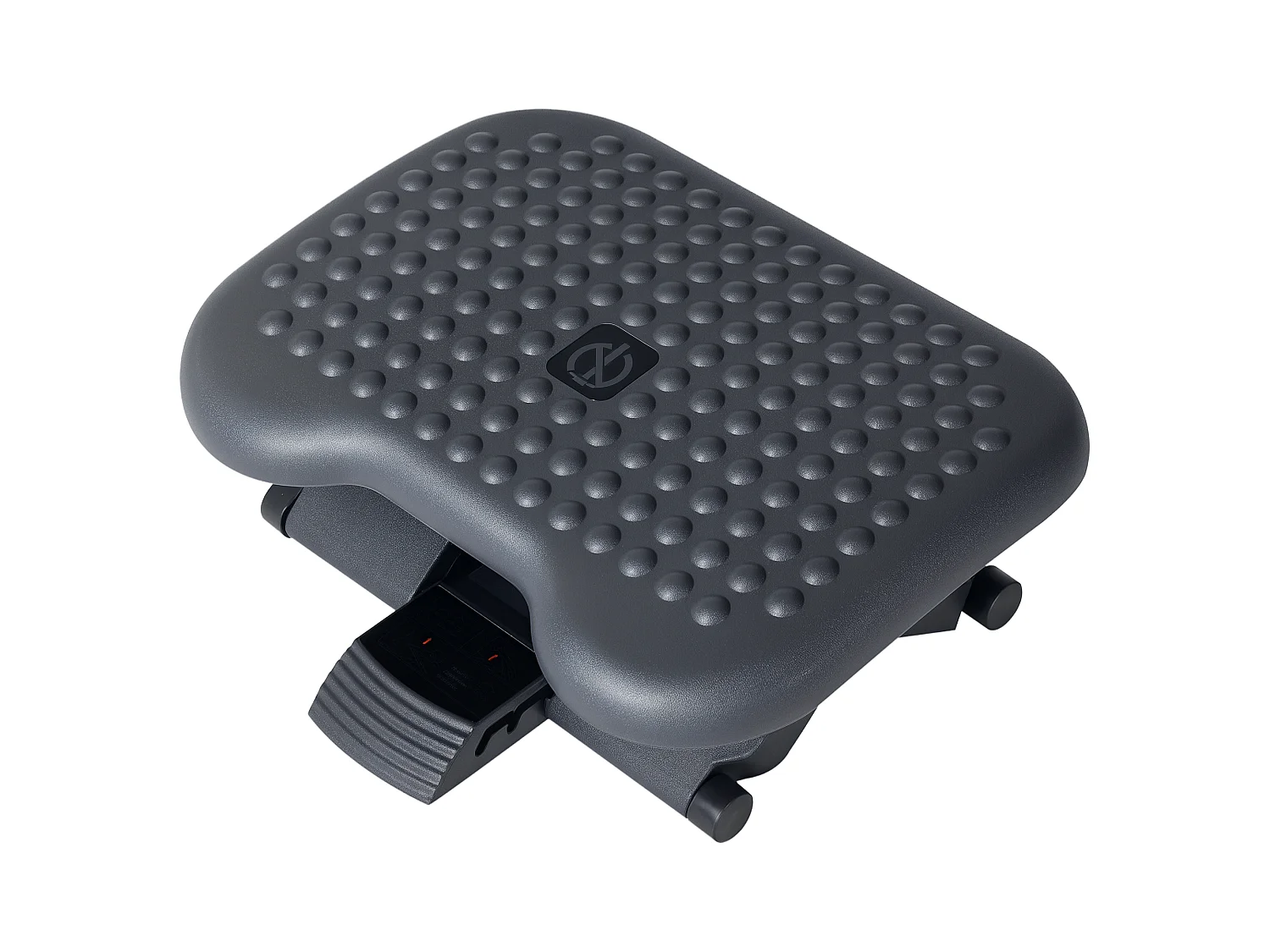 Repose-pieds bureau ergonomique hauteur et inclinaison réglables 46L x 35l cm gris noir