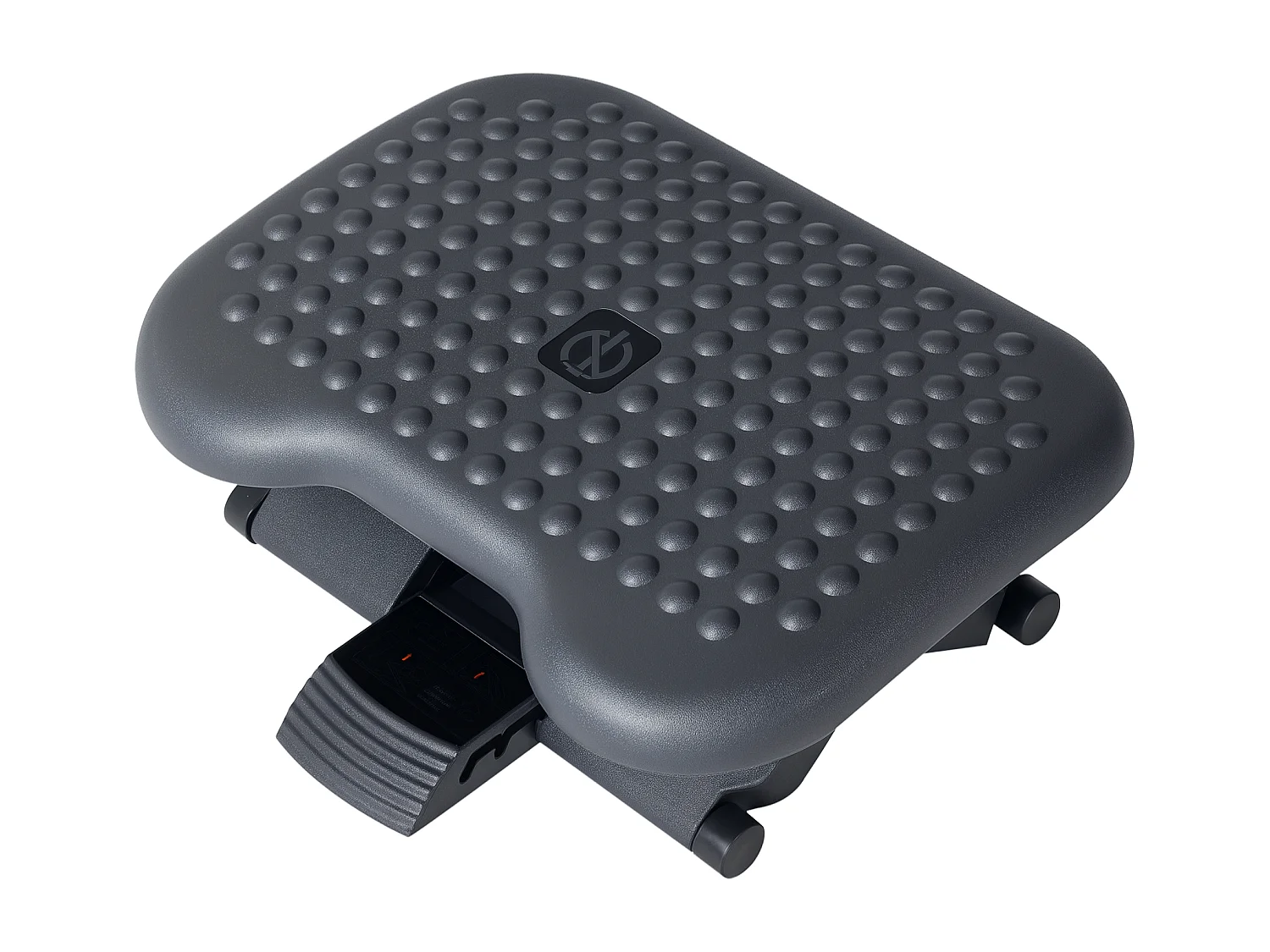 Repose-pieds bureau ergonomique hauteur et inclinaison réglables 46L x 35l cm gris noir