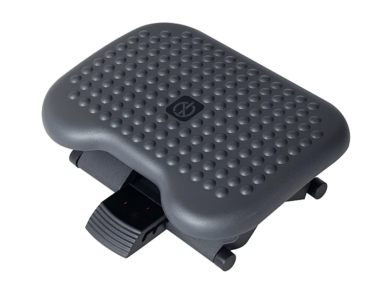 Repose-pieds bureau ergonomique hauteur et inclinaison réglables 46L x 35l cm gris noir