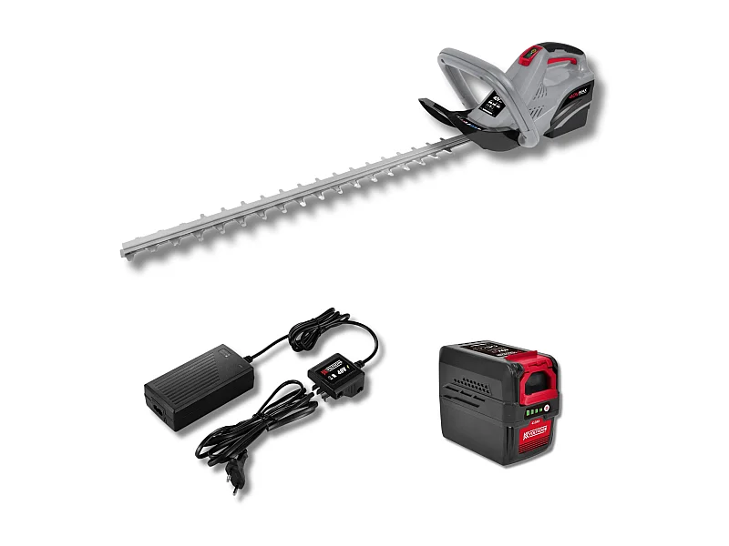 Taille-haies sur batterie Voltkore 40V, lame 600 mm, batterie 4 Ah et chargeur inclus