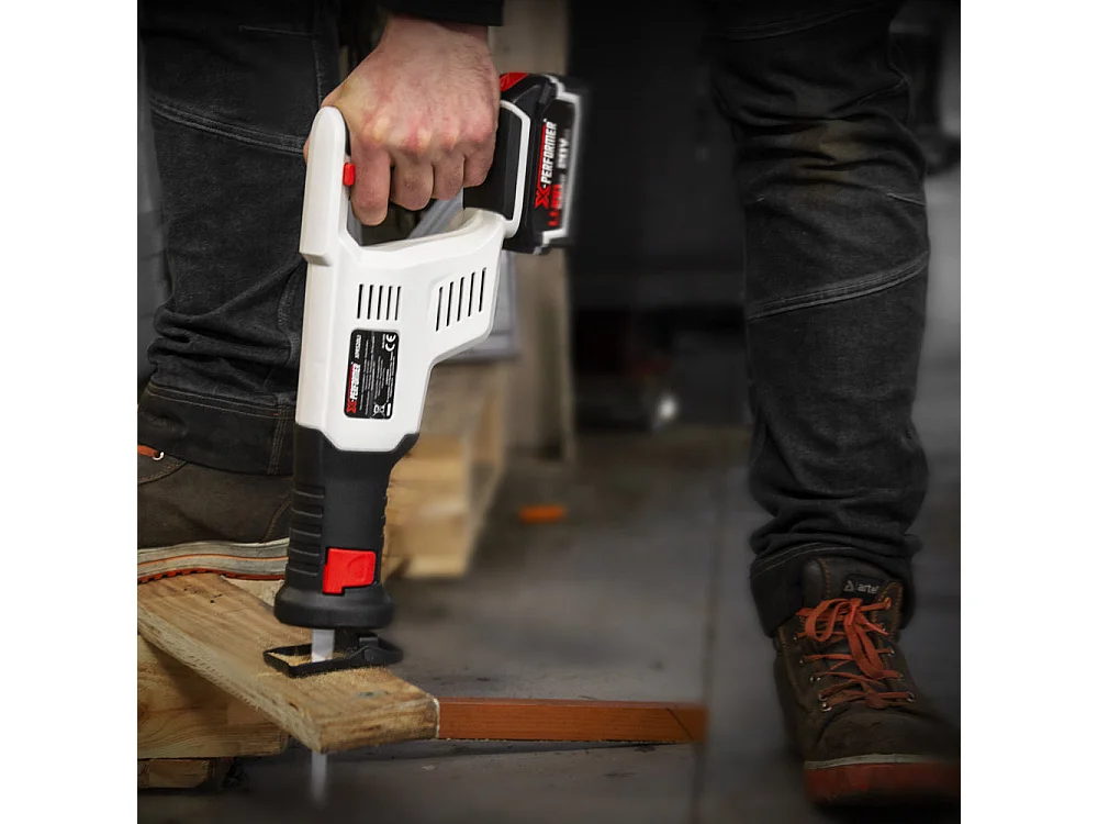 Scie sabre sans fil X-Performer 20V avec batterie 2Ah et chargeur rapide 1H