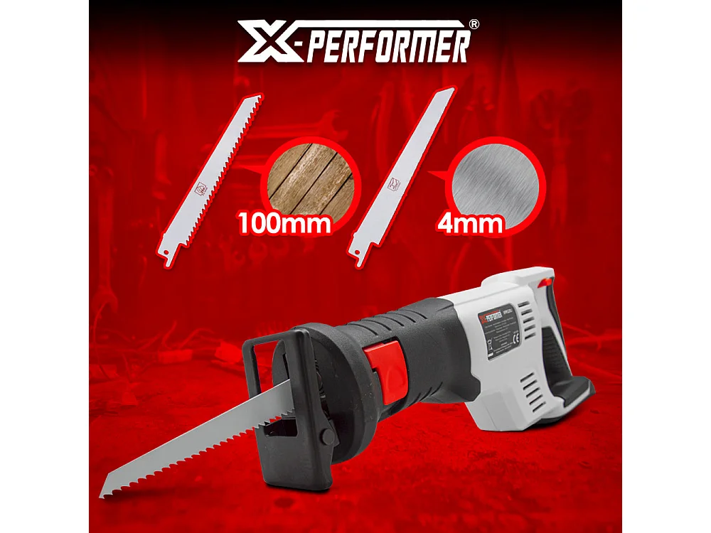 Scie sabre sans fil X-Performer 20V avec batterie 2Ah et chargeur rapide 1H