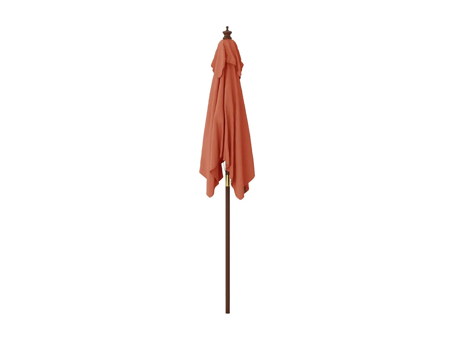 Daranor  Parasol met houten paal 198x198x231 cm terracottakleurig