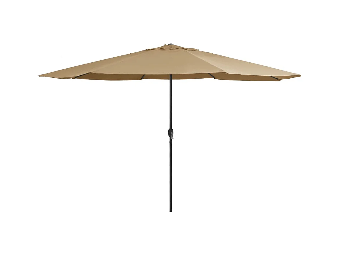Orlinor  Parasol de jardin avec mât en métal 390 cm taupe