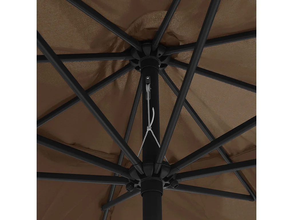 Orlinor  Parasol met metalen paal 390 cm taupe