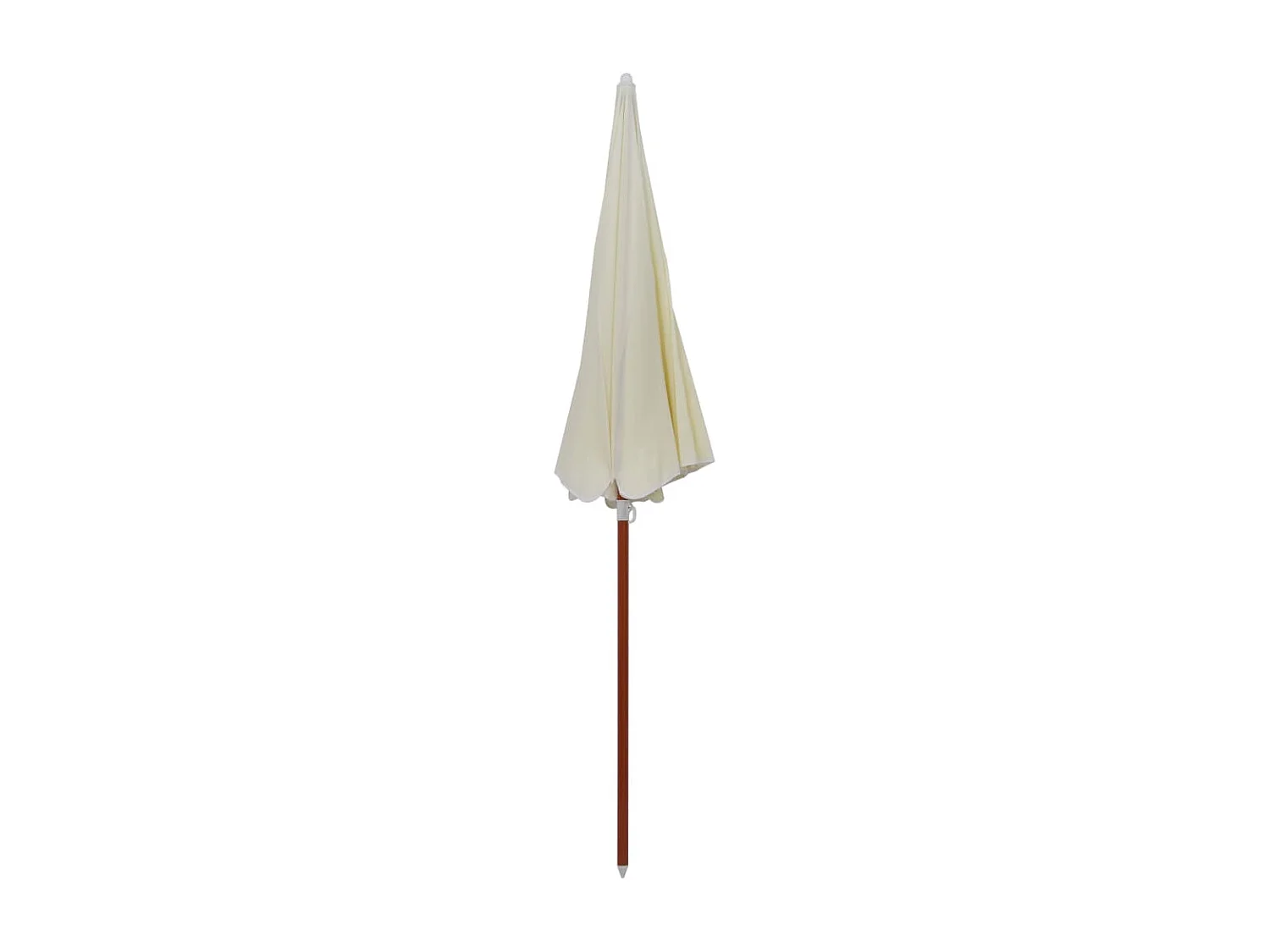 Brownsboro  Parasol de jardin avec mât en acier 240 cm Sable