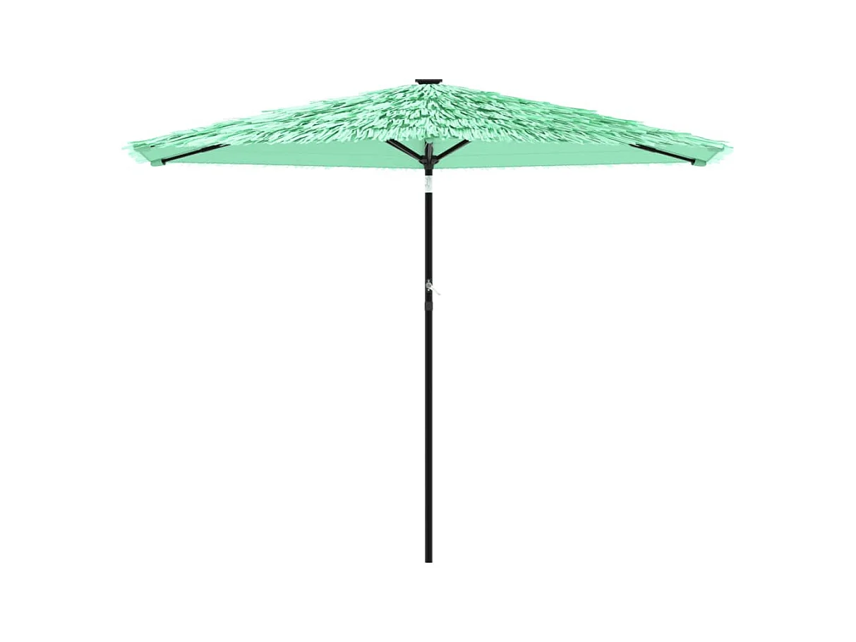 Draveil  Parasol de jardin avec mât en acier vert 288x288x225 cm