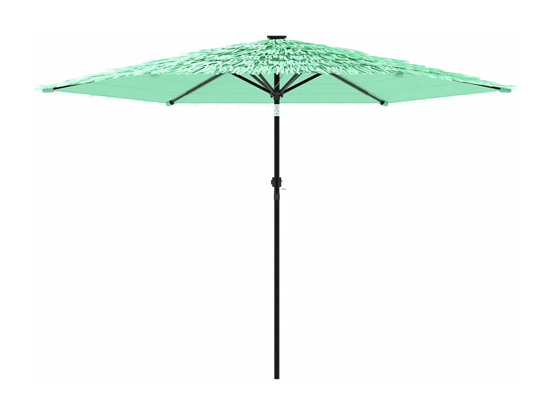 Draveil  Parasol de jardin avec mât en acier vert 288x288x225 cm