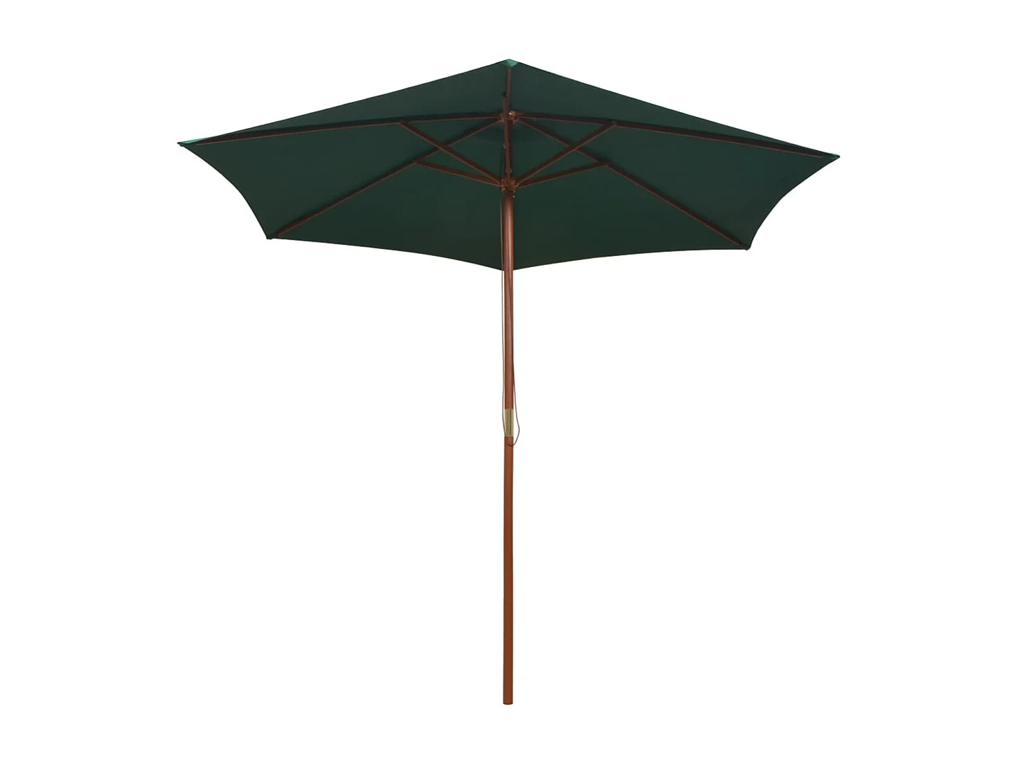 Inglewood  Parasol 270x270 cm houten paal groen