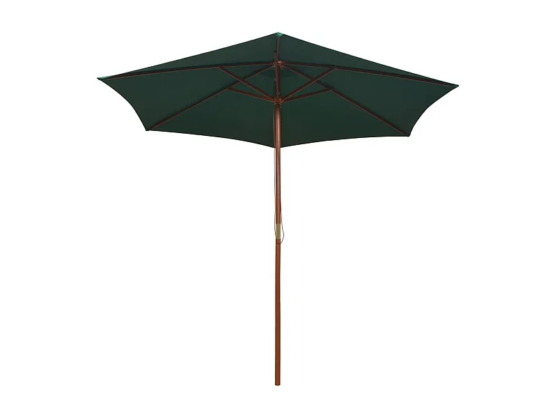 Inglewood  Parasol 270x270 cm houten paal groen