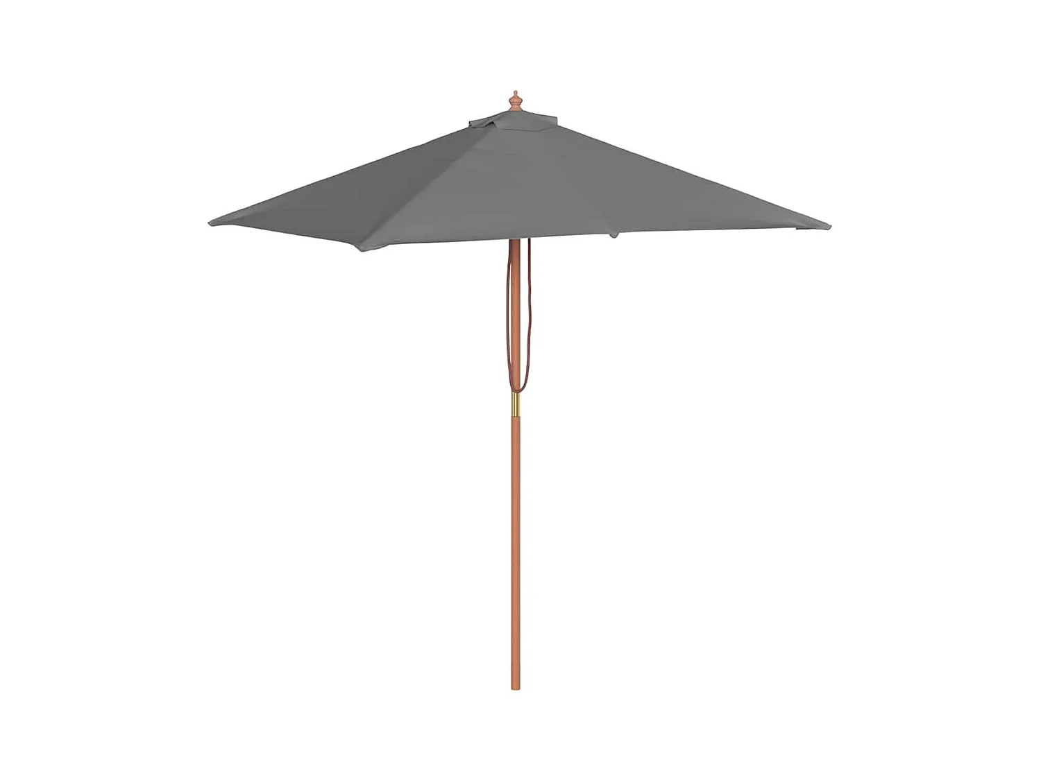 Keano  Parasol met houten paal 150x200 cm antraciet
