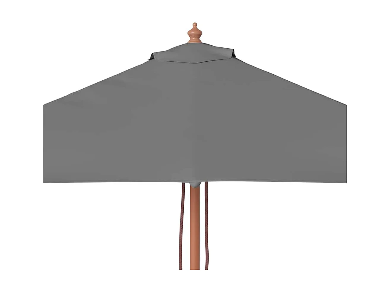 Keano  Parasol d'extérieur avec mât en bois 150x200 cm anthracite