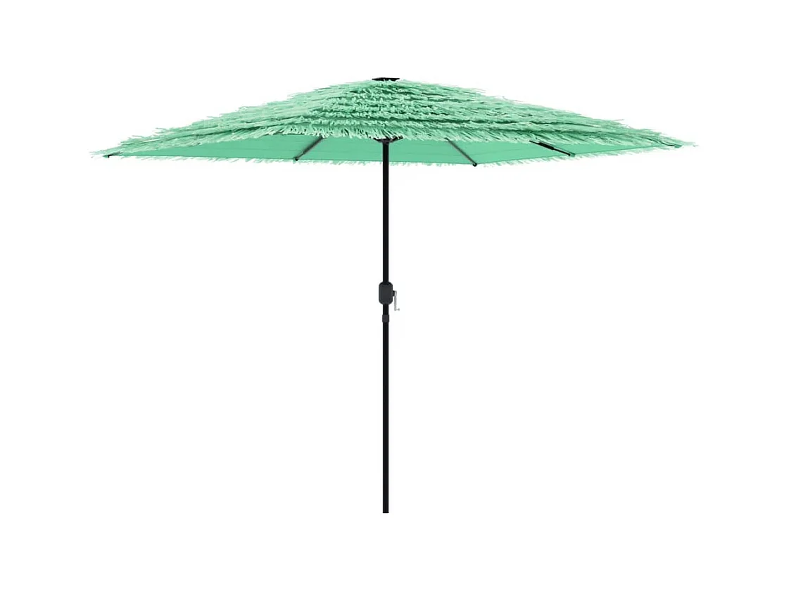 Draveil  Parasol de jardin avec mât en acier vert 248x248x248 cm