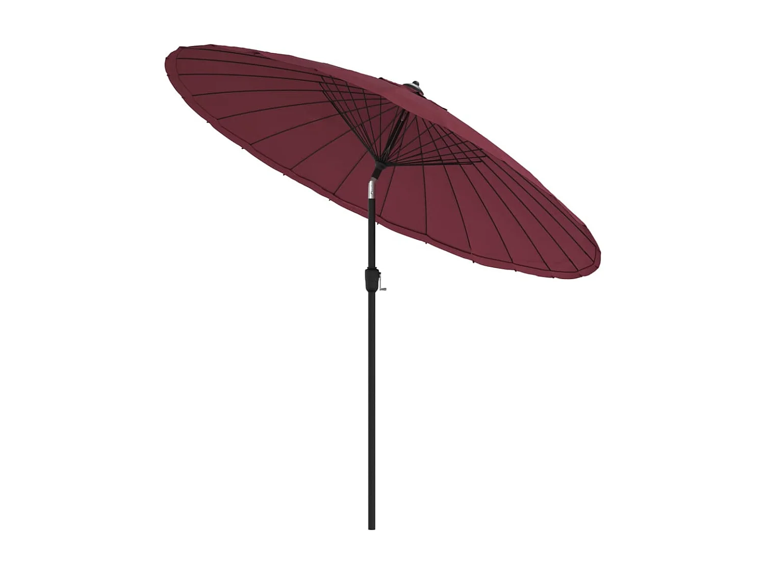 Castlefleming  Sombrilla de jardín con palo de aluminio rojo burdeos 270 cm