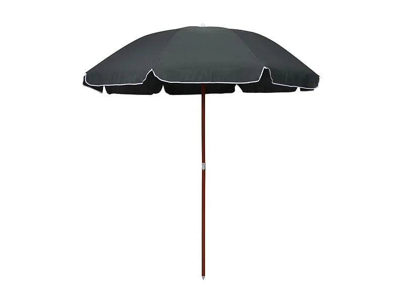 Brownsboro  Parasol met stalen paal 240 cm antracietkleurig