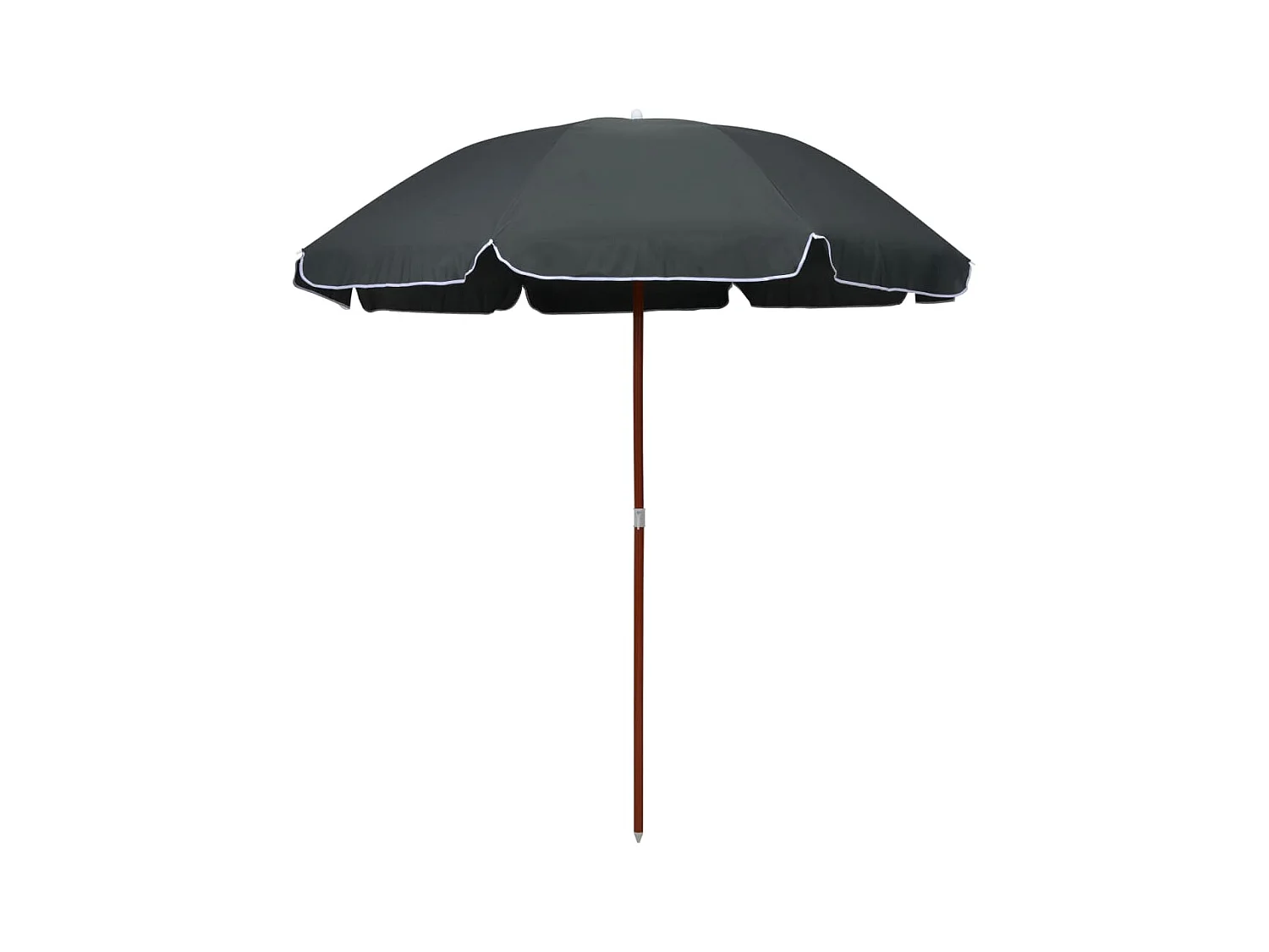 Brownsboro  Parasol de jardin avec mât en acier 240 cm anthracite