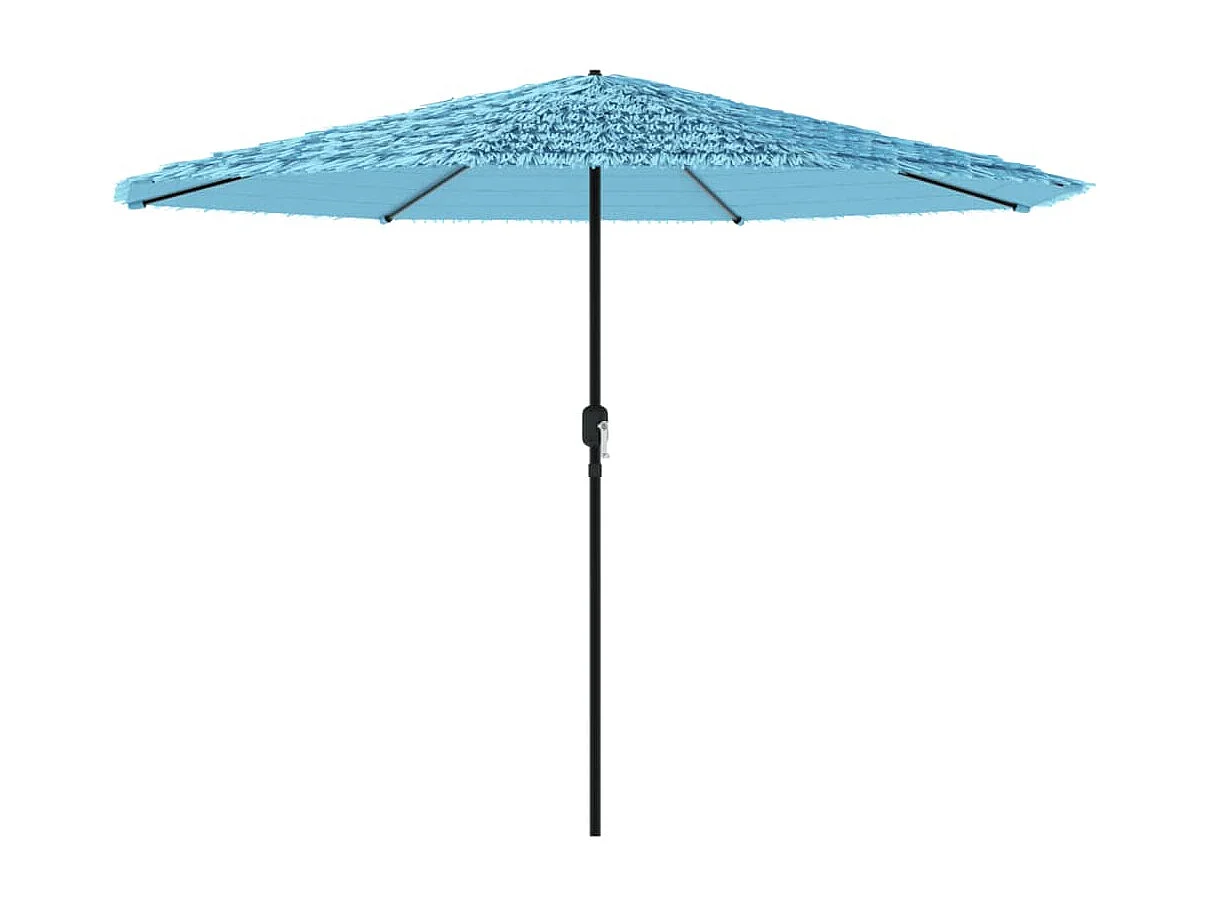 Draveil  Sombrilla de jardín con poste de acero azul 324x324x247 cm