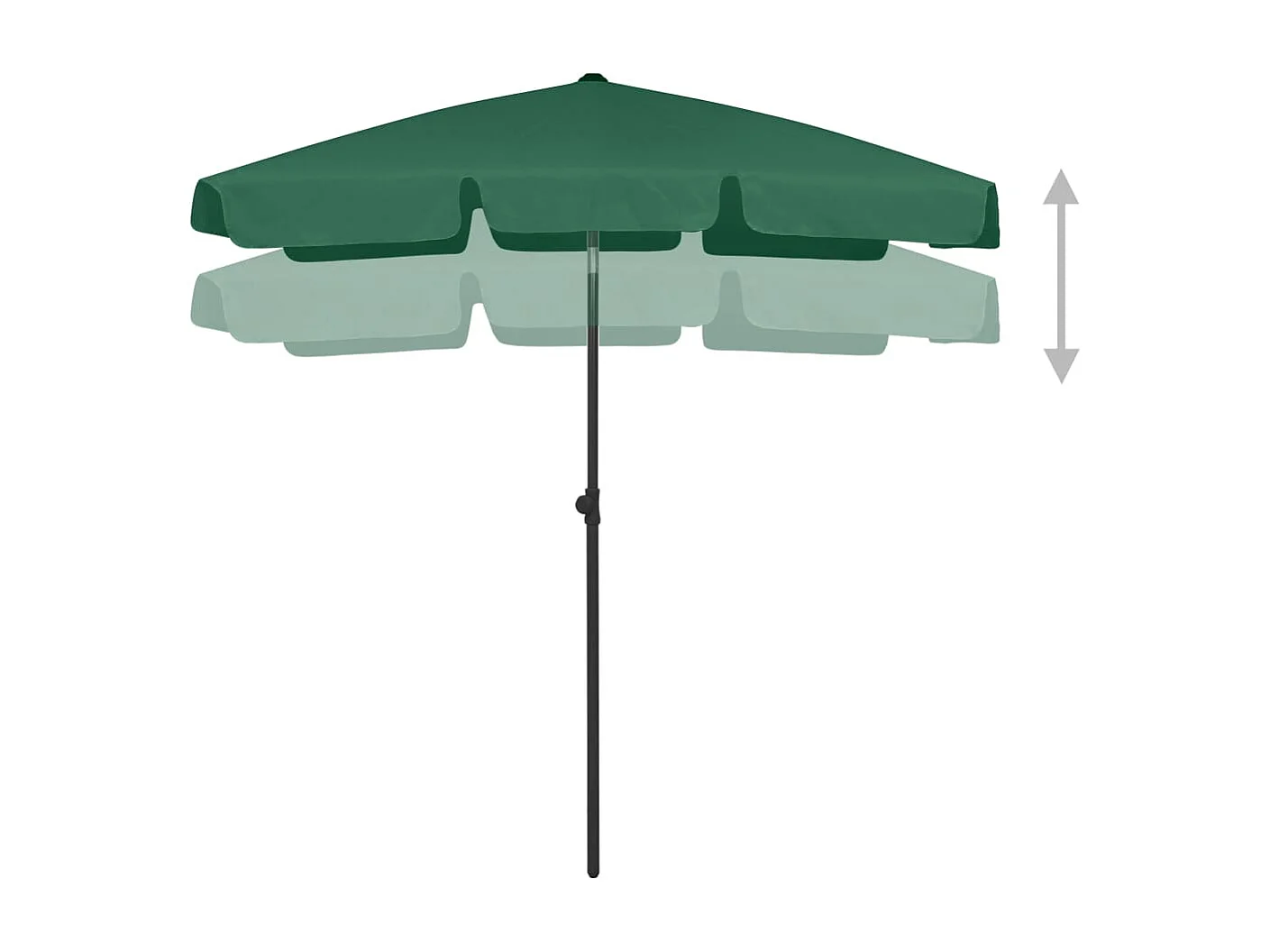 Roxanne  Strandparasol 180x120 cm groen