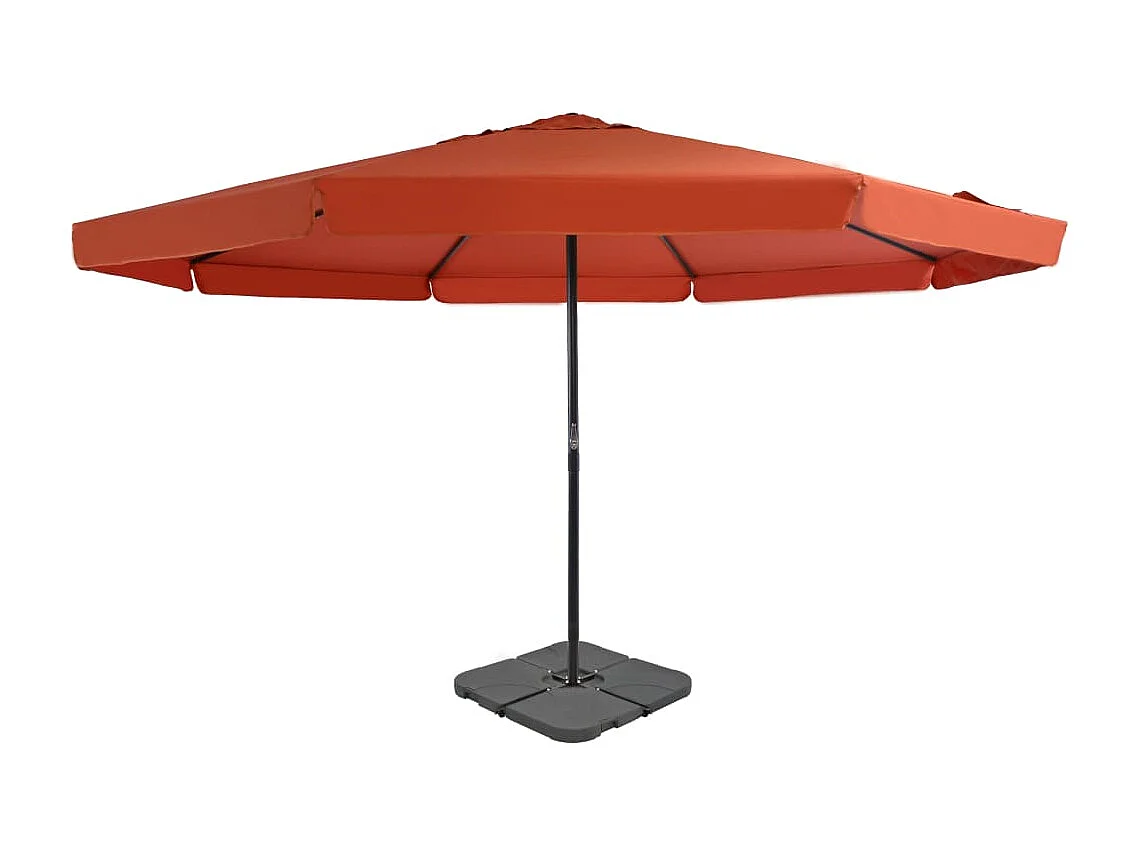 Sarion  Parasol met draagbare voet terracottakleurig