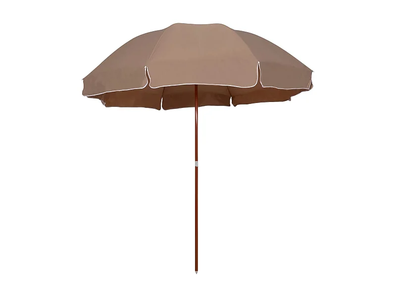 Brownsboro  Parasol met stalen paal 300 cm taupe