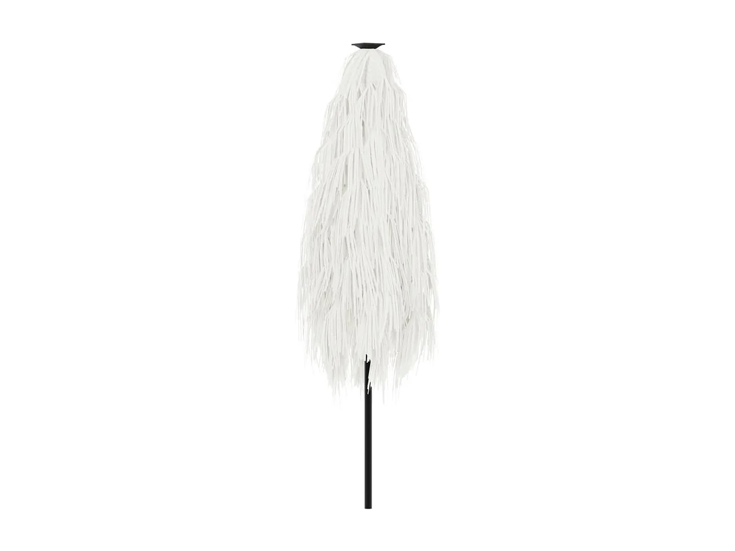 Draveil  Parasol de jardin avec mât en acier blanc 288x288x225 cm