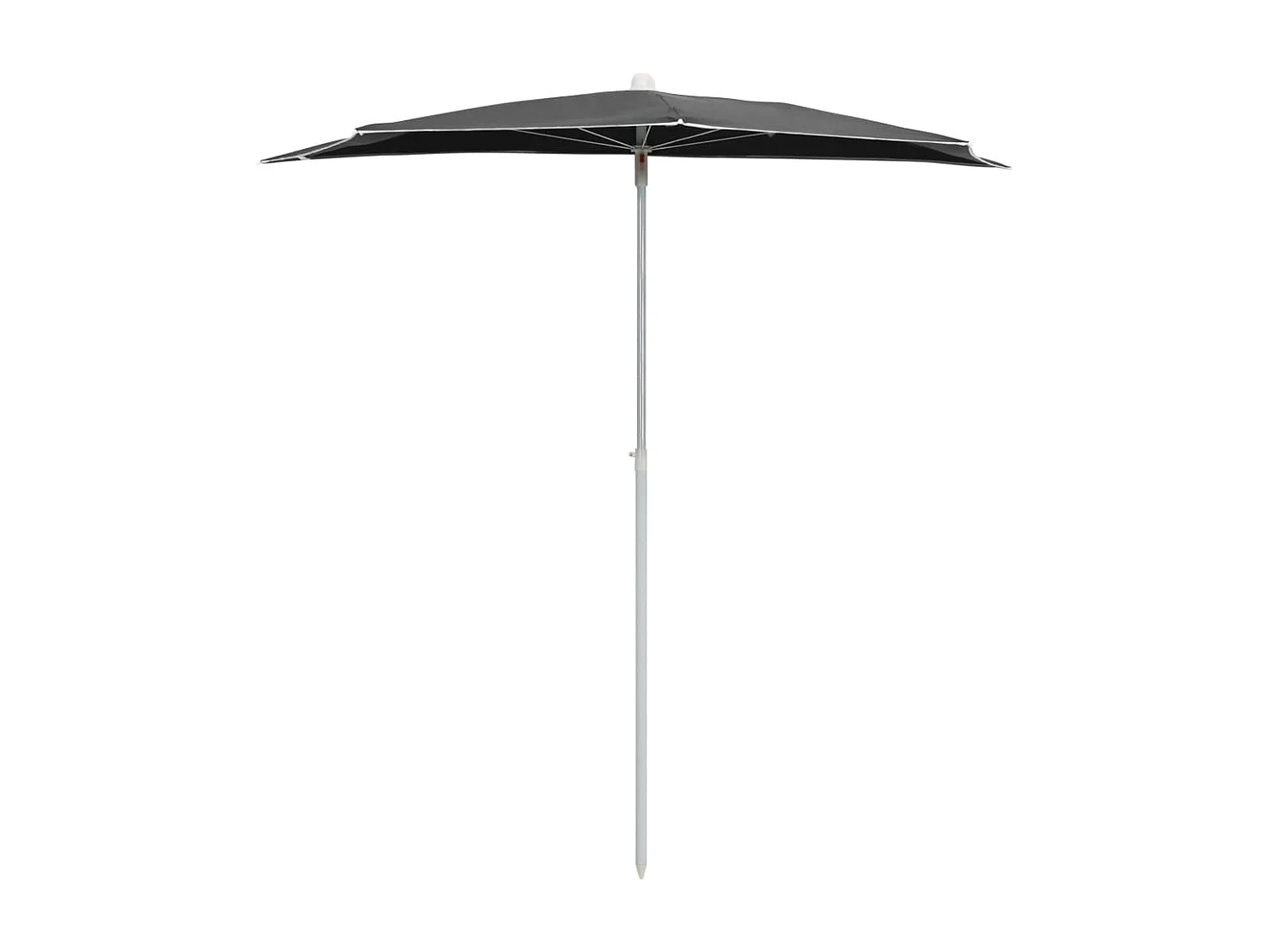 Hancock  Parasol half met paal 180x90 cm antracietkleurig