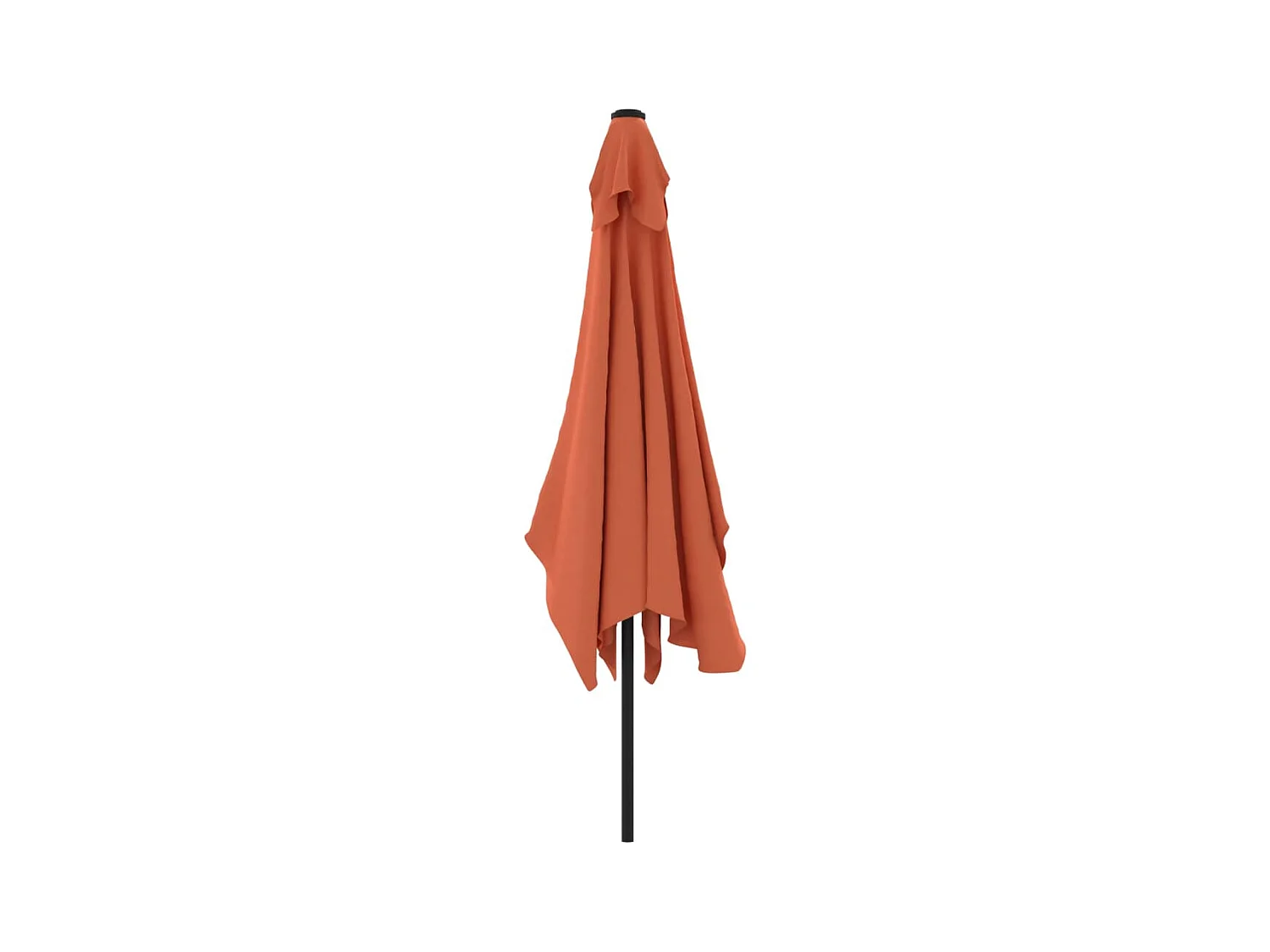 Torhildr  Parasol d'extérieur avec mât en métal 300x200 cm terre cuite