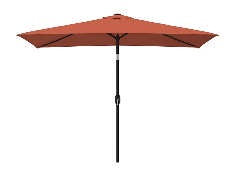Torhildr  Parasol d'extérieur avec mât en métal 300x200 cm terre cuite