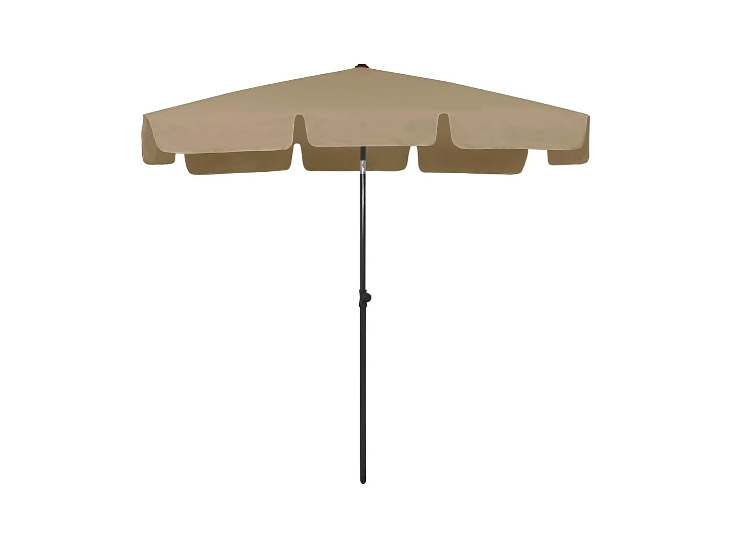 Roxanne  Parasol de plage taupe 200x125 cm