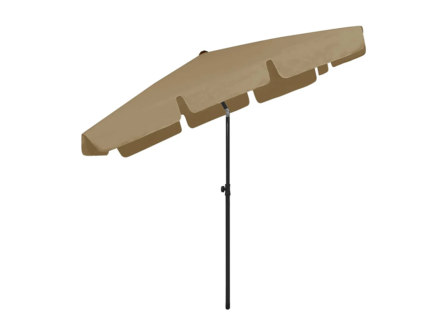 Roxanne  Parasol de plage taupe 200x125 cm