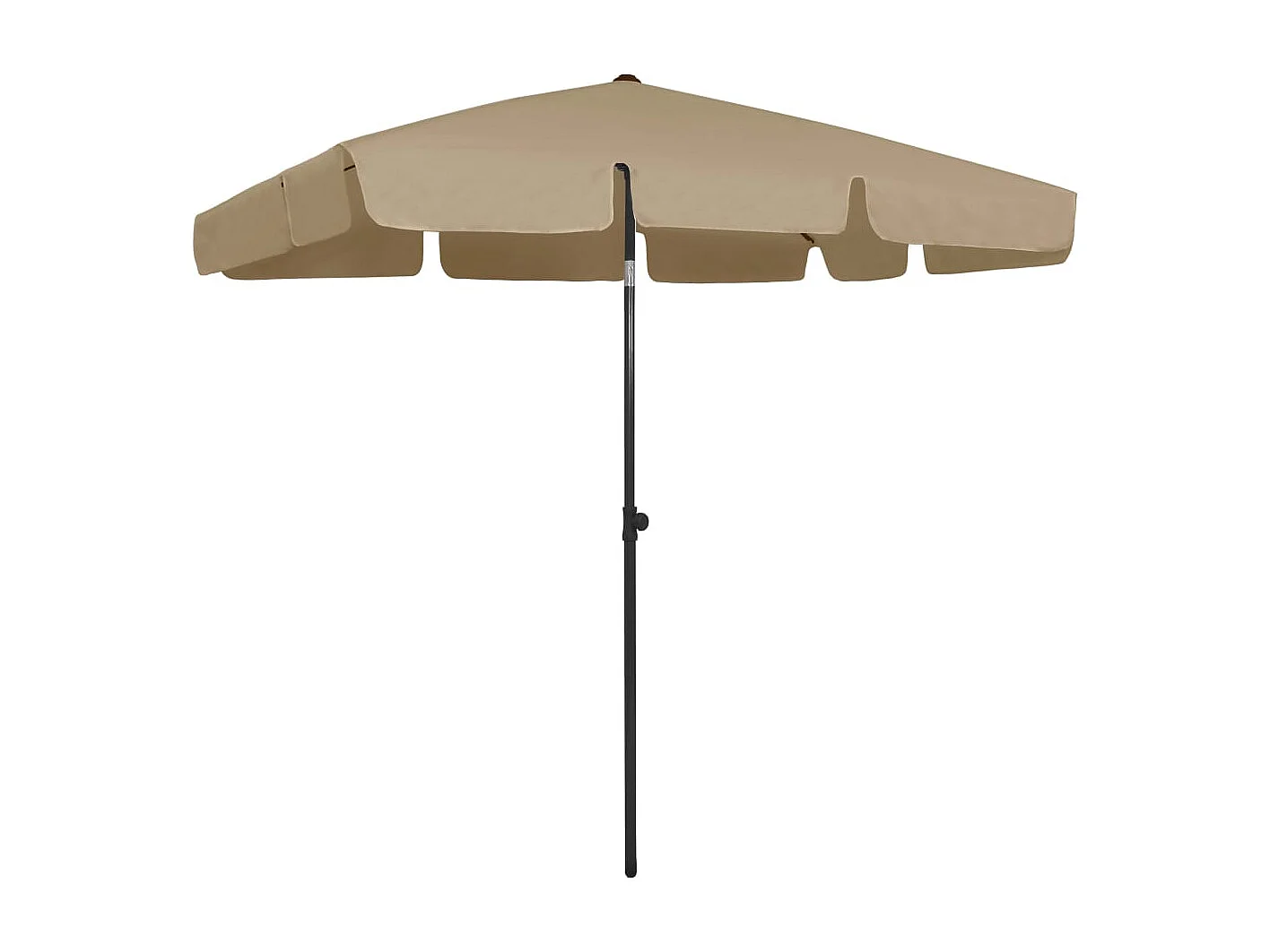 Roxanne  Strandparasol 200x125 cm taupe