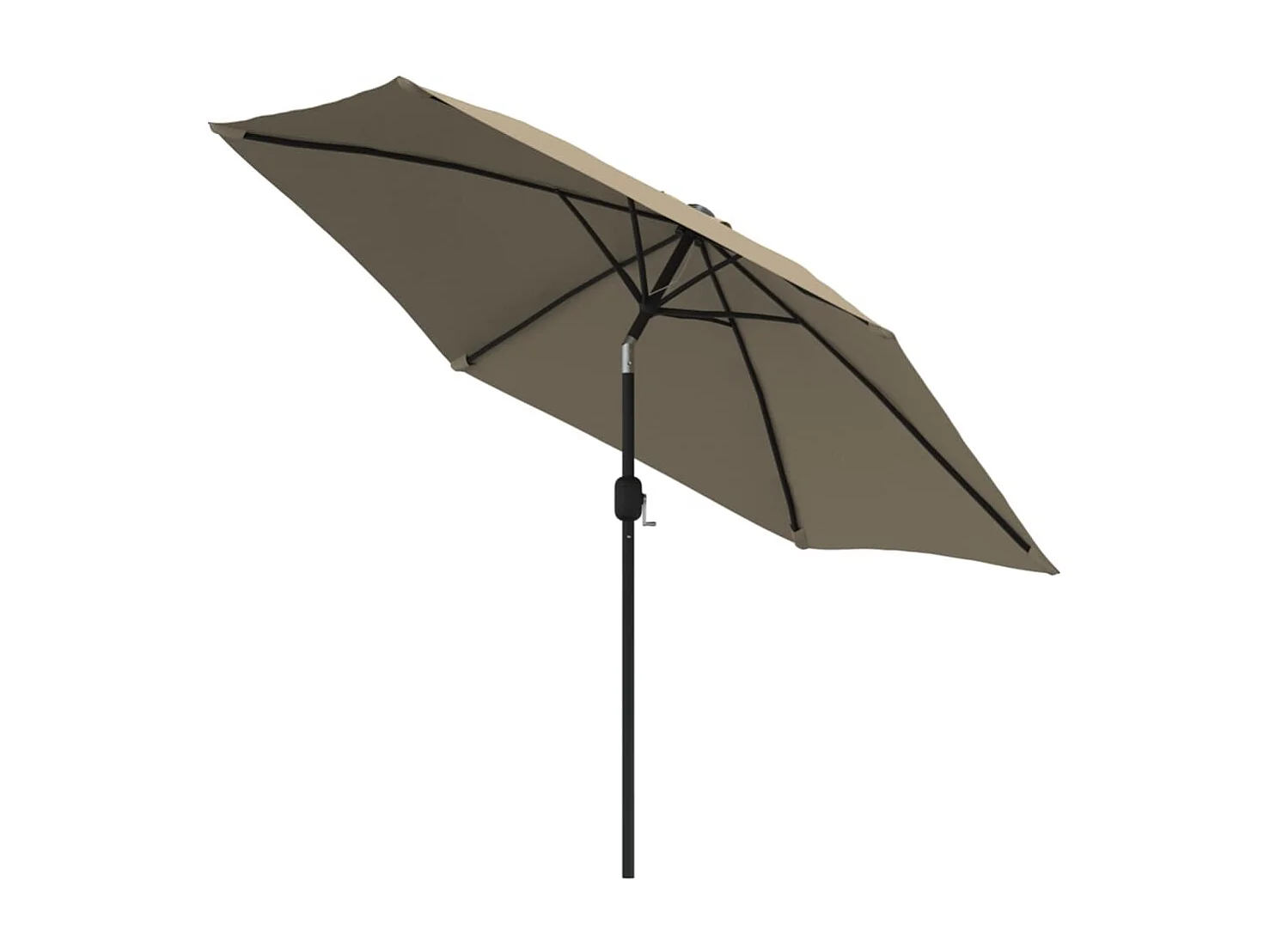 Ghylora  Parasol met metalen paal 300 cm taupe