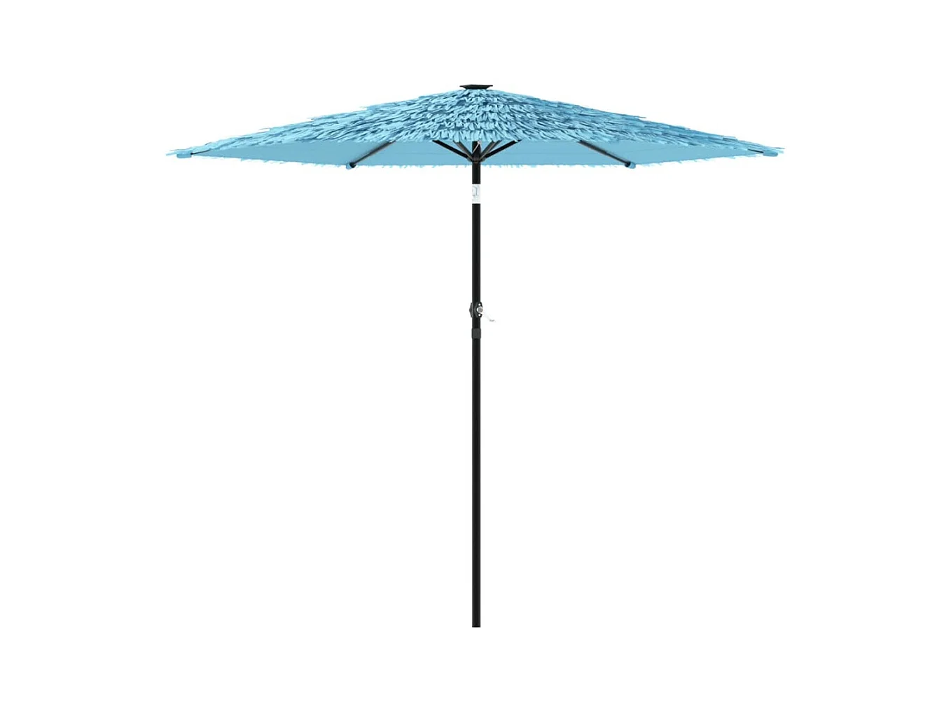 Draveil  Parasol de jardin avec mât en acier bleu 223x223x213 cm