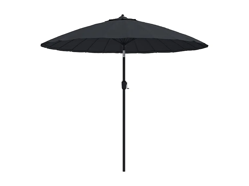 Castlefleming  Parasol met aluminium paal 270 cm zwart