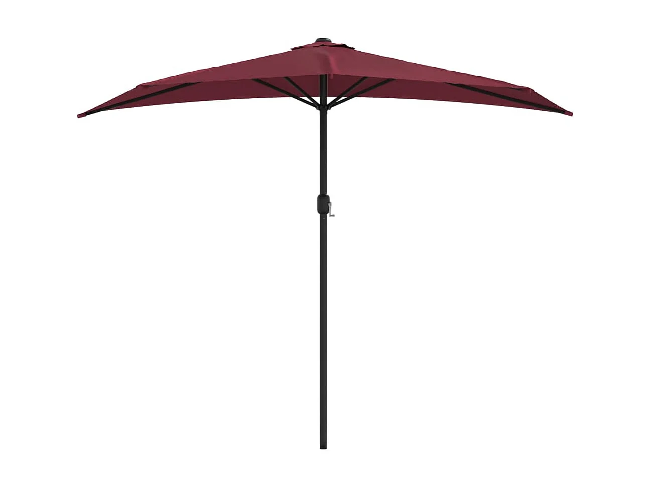 Vilde Kristine  Balkonparasol half aluminium paal 270x144x222 cm bordeauxrood