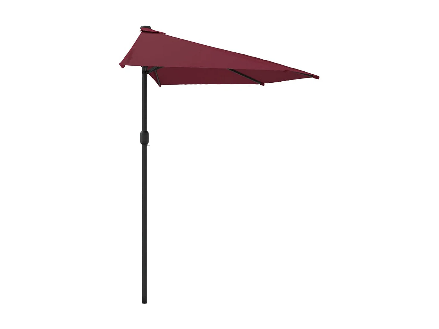 Vilde Kristine  Balkonparasol half aluminium paal 270x144x222 cm bordeauxrood