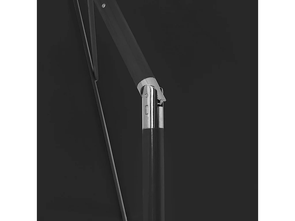 Roxanne  Sombrilla de playa negro 180x120 cm