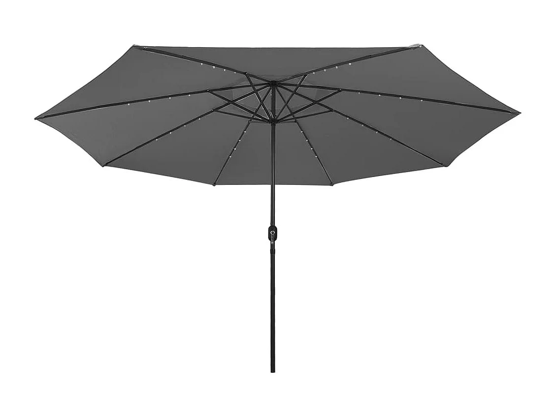Brintir  Parasol met LED-verlichting 400 cm antracietkleurig