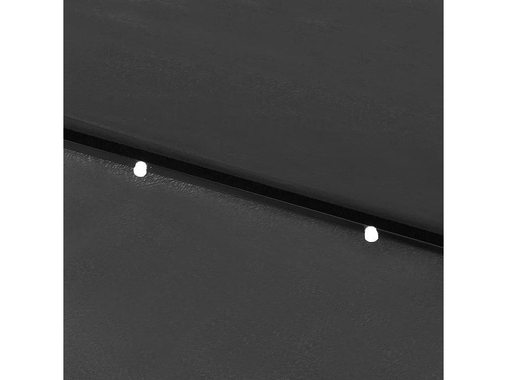 Prudence  Parasol de jardin avec LED et mât en acier anthracite 2x3 m