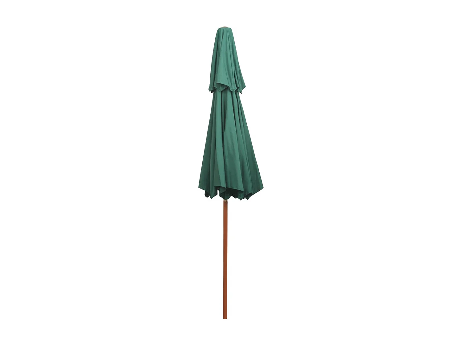 Faylyn  Parasol à deux étages avec poteau en bois 270 x 270 cm vert