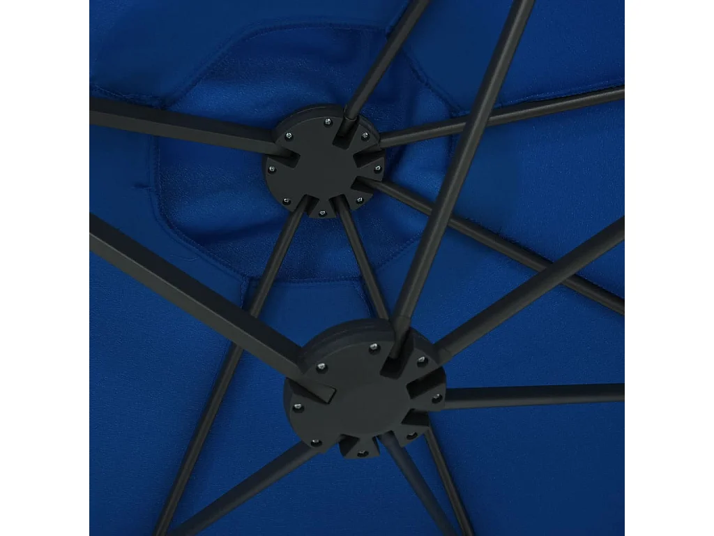 Kustaa  Parasol met aluminium paal 460x270 cm blauw